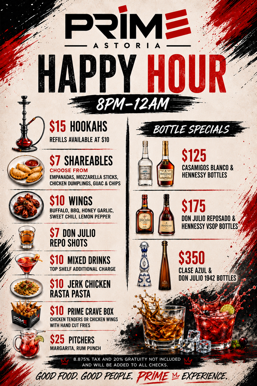 Prime Astoria Happy Hour